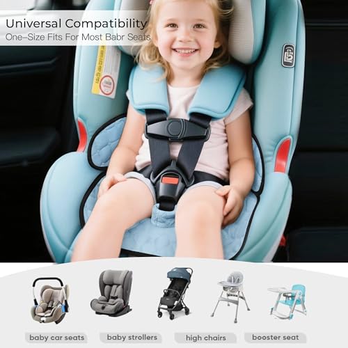 2 Pack Waterproof Piddle Pads Carseat Potty Training Car Seat Protector Waterproof Car Seat Liner Cover to Prevent Pee - color: Blue