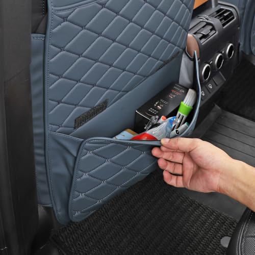 TAIKOO Seat Back Protector,Shields Seat Backs From Kicks and Adds Storage | Keeps seat backs looking new for a long time. Easy to install and clean. 2-piece set - color: Blue