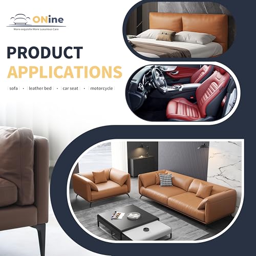 ONine Leather Repair Tape,Self Adhesive Leather Repair Patch,Leather Patches for Furniture,Sofa,Car Seats,Office Chair. Vinyl Repair Kit 8x48in(Dark Brown-Fine Grain) - color: Dark Brown-Fine Grain, size: 8 x 48 inches