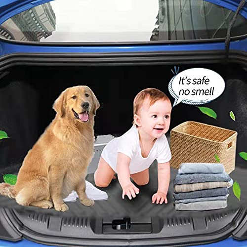 Elsetyler Cargo Liner for 2021 Journey - Black TPO All Weather Heavy Duty Waterproof Rear Cargo Tray Trunk Floor Mat Protector Compatible with 2009-2019 2020 2021 Dodge Journey - color: 2009-2021 Dodge Journey