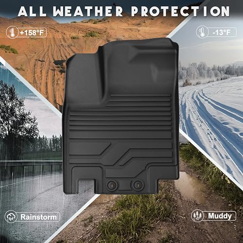 KARPAL Floor Mats for Nissan Pathfinder 2022-2025 2026 (7&8 Seats), TPE Rubber All Weather Protection Floor Liners Accessories Car Mats, Front & 2nd & 3rd Row & Cargo Liner - style: 2022-2026 | For Nissan Pathfinder (7&8 Seats) | Combo Set