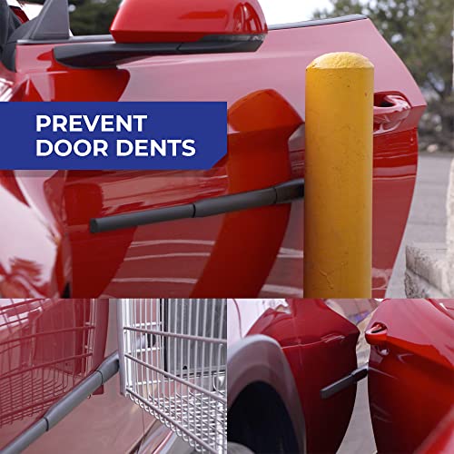 Dent Prevent Magnetic Car Door Protector Strips – Removable Guard to Prevent Dents, Dings & Scratches on Metal Vehicle Doors, 2-Strip Set, Matte Black - size: 2 Door