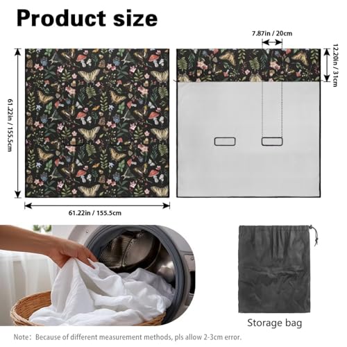 Butterfly Mushroom Flower Print Rear Bench Towel Seat Covers, Nonslip Back Seat Cover Washable Bench Seat Covers, Wear-Resistant Car Seat Covers Protector for Dogs - color: Butterfly Mushroom Flower