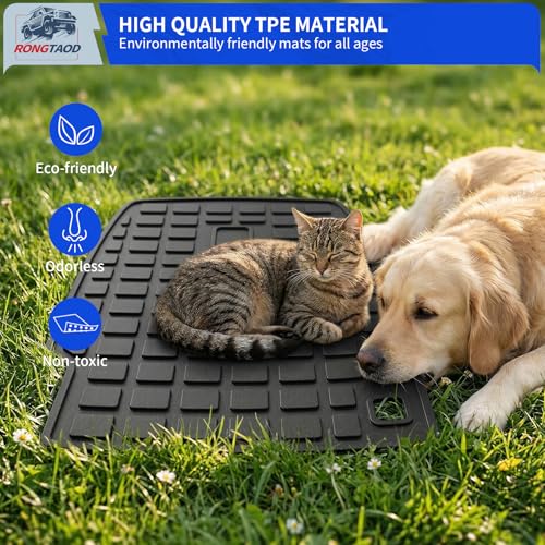 Rongtaod Cargo Mat Compatible with 2020-2025 Hyundai Palisade 7 Seats Trunk Mat Cargo Mat Cargo Liner All Weather Trunk Liner Kick Mat 2024 Palisade Accessories (2nd Row Backrest Mats) - color: 20-25,7-Seat 2nd Row Kick Mats