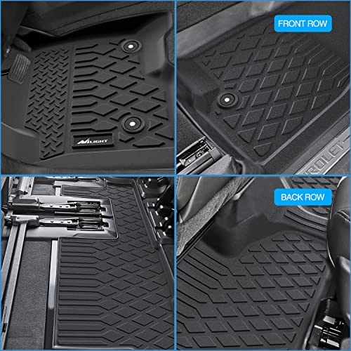 Nilight TPE Floor Mats for 2020 2021 2022 2023 2024 2025 Kia Telluride with 2nd Bucket Seats Without Center Console,All Weather Custom Fit Heavy Duty Floor Liners - color: 2020-2025 Kia Telluride
