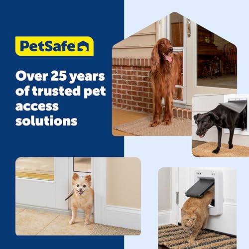 PetSafe Dog Door for Screen Door Size Large for Dogs and Cats up to 100 lb Use in Screen Doors Window Screens and Porch Screens