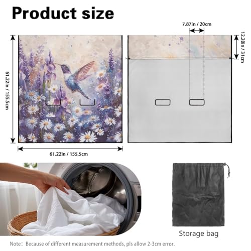 Hummingbird Daisy Lavender Print Back Seat Cover for Car Trucks Van SUV, Waterproof Rear Bench Towel Seat Covers for Dogs Kids, Non-Slip Auto Backseat Protector, Machine Washable - color: Hummingbird Daisy Lavender