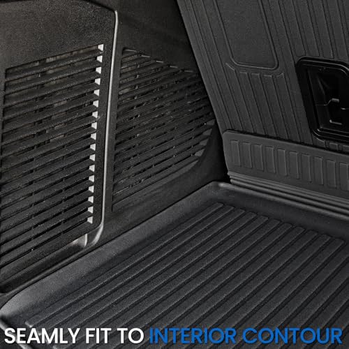 Floor Mats Cargo Mat for 2021-2024 2025 2026 Chevrolet Chevy Suburban/GMC Yukon XL/Cadillac Escalade ESV 7 Seats Car Mat Accessories, All Weather TPE Full Set Trunk Cargo Liner