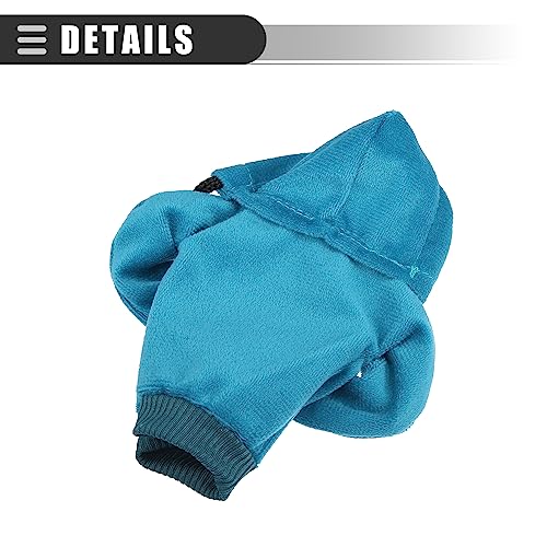 Motoforti Universal Car Gear Shift Cover Shift Knob Cover, Gear Stick Cover Shift Gear Cover, Fashionable, Fabric, Blue, 2 Pcs