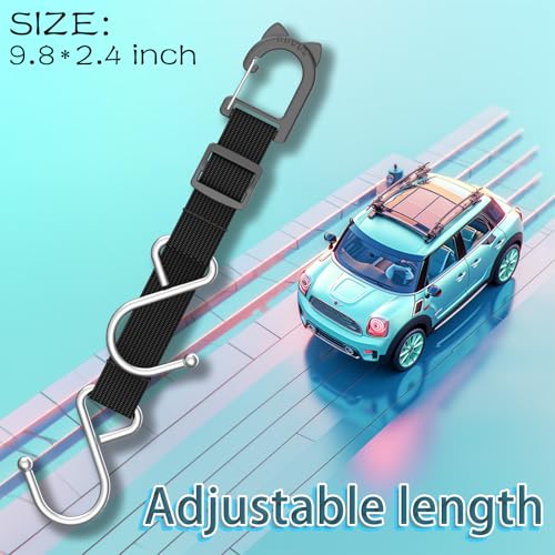 Purse Hook/Holder for Car, Car Seat Hooks for Headrest, Car Bag Hooks, Headrest Hooks for Car, 2 S-Shaped Heavy-Duty Metal Hooks, Safe and Anti Robbery, 2 Packs. - style: DS2
