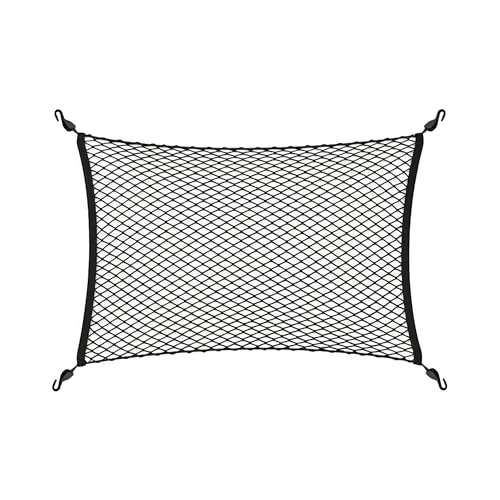 Floor Style Automotive Elastic Trunk Mesh Cargo Net for Audi Q5 Premium Prestige 2018-2025 - Premium Trunk Organizers and Storage - Luggage Net for SUV- Best Car Organizer for Audi Q 5