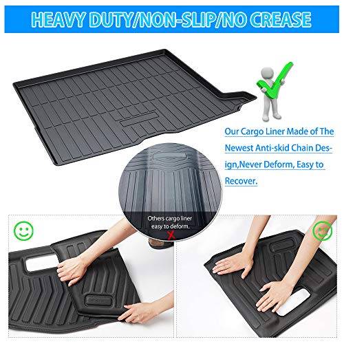 Powerty Trunk Mat for 2016-2022 Mercedes-Benz GLC250 GLC300 GLC350 GLC43 AMG GLC Class Accessories Cargo Mats TPE All Weather Cargo Liner Heavy-Duty Trunk Liners(Not for GLC Coupe Series) - size: Cargo Mat|For|16-22|Benz GLC