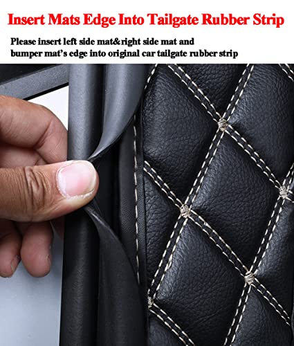 Compatible with Tesla Model Y 2020-2025 5 Seat Trunk Mat Cargo Mat Dog Cover Mat Car Trunk Liner Full Coverage Protection - color: Black with Black Stitching, size: 2020-2025 Full Coverage Cargo Mat