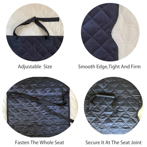 Front Dog Seat Covers, Waterproof Front Seat Car Cover,Dog Car Seat Cover with Side Flaps, Waterproof & Nonslip Dog Seat Coverfor Cars, Trucks, SUVs, Jeep.(Black)