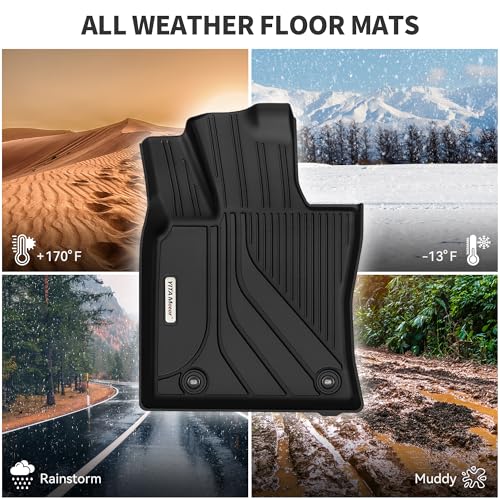 YITAMOTOR 2Gen Floor Mats & Cargo Liner Fit for 2025-2026 Toyota Camry LE/SE/XLE/XSE TPE Liners (Include Hybrid), All Weather TPE Automotive Camry Floor Liners & Trunk Mat Accessories, Black - style: 25-26 Camry Floor Cargo Liner Set