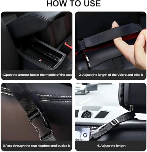 Car Net Pocket Handbag Holder,Purse Holder for Between Seats,Leather Seat Back Organizer Mesh Large Capacity Bag,Handbag Between The Two Seats - color: Black