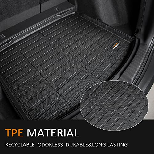 Binmotor-Floor Mats & Cargo Liner for Nissan Murano 2025, 1st & 2nd Row Full Set, TPE Rubber Waterproof Car Mats Heavy Duty Car Floor Liners for Nissan Murano Accessories-Black - style: 1) Car Mats for Nissan Murano (2025)