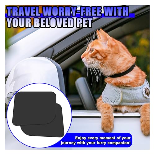 2 Pack Dog Car Door Protector, Waterproof 600D Anti-Scratch Vehicle Door Covers, Universal Pet Interior Guard for SUV, Truck & Sedan, Machine Washable, Protect Against Drool Marks (Black)