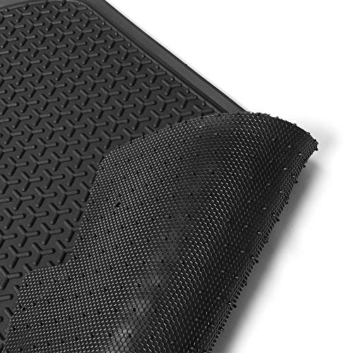 Custom Fit Floor Mats Compatible with Benz 2012-2015 W166 ML Series 2016-2019 GLE Class, Latex Rubber All Seasons Weather Interior Carpet Black by IKON MOTORSPORTS