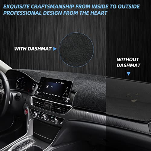 Dashboard Dash Cover Mat Carpet Compatible with 99-06 Chevy Silverado GMC Sierra,00-06 Chevy Suburban Tahoe GMC Yukon/XL,01-06 Chevy Avalanche(Black) - size: 99-06 Chevy&GMC