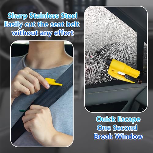 【Compatible with Toyota Camry】 Seat Gap Filler,No Drop Seat Guard Compatible with Toyota Camry,Drop Seat Guards for Cars(2Pcs),Emergency Keychain Car Escape Tool(2Pcs)