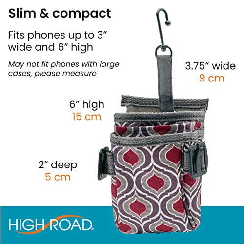High Road DriverPockets Car Pouch - Car Vent Pocket and Vent Cell Phone Holder for Car - Front Seat Organizer with 3 Pockets, Hanging Hooks and Charging Port