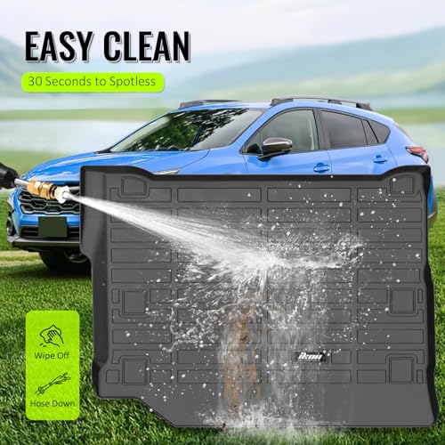 TPE Trunk Cargo Mats Compatible with 2021-2025 Jeep Wrangler 4xe, Black 3D Molded Front Rear,All Weather Interior Rear Trunk Carpet Liner Protector, 1PC