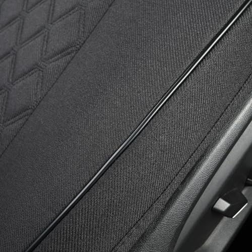 West Llama Linen Front Car Seat Cover Protector Anti-Slip Bottom Seat Cover Fits 95% of Vehicles,Wrapping Around The Bottom,Diamond Pattern(Black-1Pcs) - color: Diamond Pattern-Black, size: 1 Piece Linen