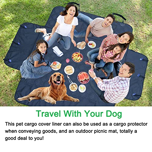 Cargo Liner for Dogs 55"x91" Dog Rear Cargo Liner for SUV Cargo Mats for Back Car Trunk Mat for SUV Dog Trunk Cover with Side Walls - size: 55" x 91" (Pack of 1)