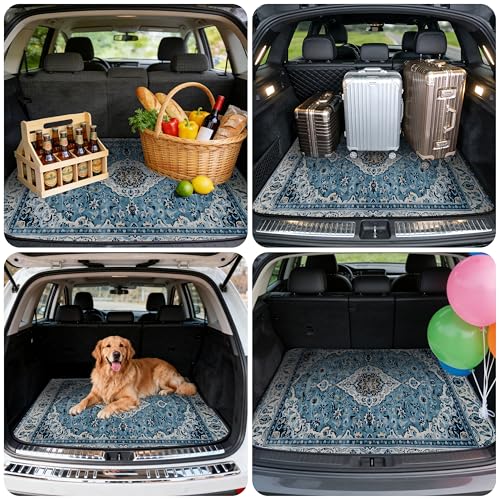 Car Trunk Mat - Universal Size 29" x 39", Bohemian Style Cargo Liner, Car Accessory for SUVs/Sedan/Wagons, Durable Protective Mat, Trunk Liner for Families/Travel Enthusiasts - style: Bohemian style-11