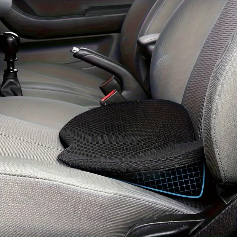 Mautoply Memory Foam Car Seat Cushion for Back Pain Relief - Lumbar Support Pillow for Driving, Office & Car Ergonomic Wedge Cushion for Short Drivers