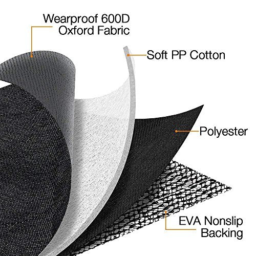 SUV Cargo Liner for Dog Car Seat Cover for Pets Waterproof Cargo Cover Dog Seat Mat for SUVs Sedans Vans with Bumper Flap Protector, Non-Slip, Black 70"x40"