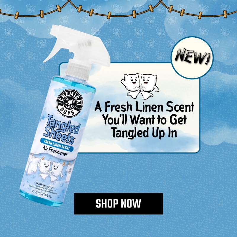 Chemical Guys Tangled Sheets Fresh Linen Scent Air Freshener Spray and Odor Eliminator, Clean Fabric Inspired Spray for Home, Office, Bathroom, Dorm, and Car Interior - 4 Fl Oz - size: 4 Fl Oz