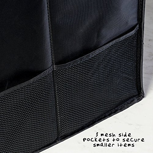 Honey-Can-Do SFT-01166 Soft Storage Chest, Black Folding Car Trunk Organizer - size: 25.5"L