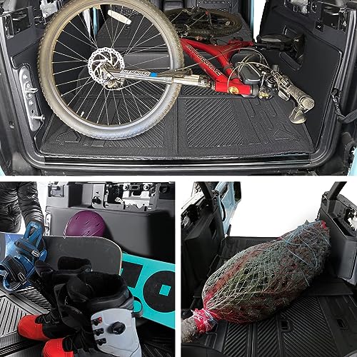 Mabett Seat Back Cover and Cargo Liner for Ford Bronco 4 Door Accessories, All-Weather Backrest Protector Trunk Mat Fit Bronco 2021-2026 - size: Seat Back Cover & Truck Mats