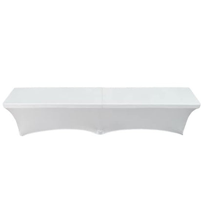 Stretch Spandex 6 ft. Lifetime Bench Cover - White. Removable and Washable Stretch Fit Lifetime Bench Covers - color: White
