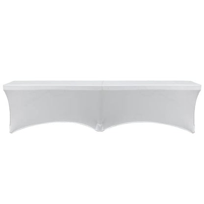 Stretch Spandex 6 ft. Lifetime Bench Cover - White. Removable and Washable Stretch Fit Lifetime Bench Covers - color: White