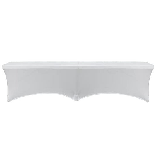 Stretch Spandex 6 ft. Lifetime Bench Cover - White. Removable and Washable Stretch Fit Lifetime Bench Covers - color: White