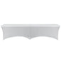 Stretch Spandex 6 ft. Lifetime Bench Cover - White. Removable and Washable Stretch Fit Lifetime Bench Covers - color: White