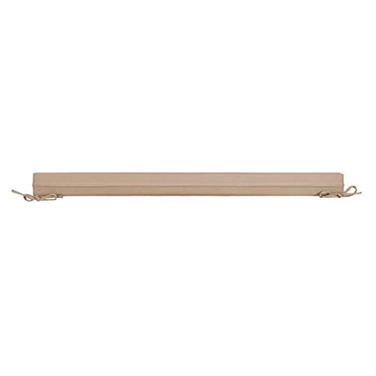 Magpie Fabrics Patio Bench Loveseat Cushion Covers (Replacement Cover only, No Insert!), Waterproof Fade Resistant Swing Cushion Slipcover with Ties(48x18x3 Inch, Khaki) - color: Khaki, size: 48x18x3 Inch (1 Count)