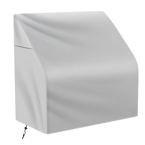 Waterproof Boat Swing Back Seat Cover, 600D Marine Grade Polyester Canvas Swingback Cooler Seat Cover,Grey