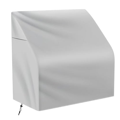 Waterproof Boat Swing Back Seat Cover, 600D Marine Grade Polyester Canvas Swingback Cooler Seat Cover,Grey