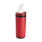 Car Tissue Holder, Convenient Travel Napkin Boxes, Car Tissues Cylinder, Round Canister Napkin Holder, Travel Tissue Tube Container for Vehicle Cup Holder, Home, Office (Burgundy)