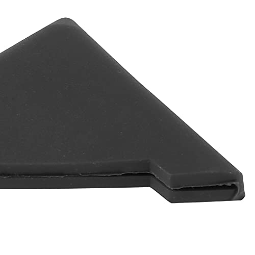 X AUTOHAUX 2pcs PVC Universal Car Door Corner Edge Guards Bumper Protector Cover Black