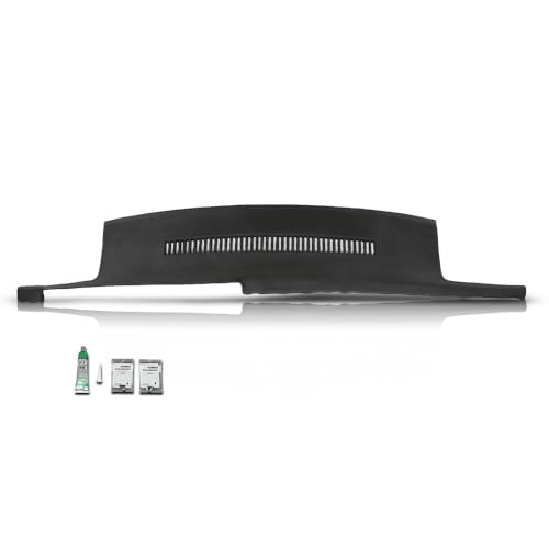 PIT66 TPE Dash Cover Dashboard Panel Black Compatible with Chevy Blazer Suburban GMC Yukon C1500 C2500 C3500 1988-1994 Plastic With adhesive (You can place it on the oginial product) - size: 1988-1994 Chevy/GMC(Black)