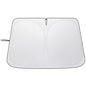 Windshield Sun Shade - Car Sun Shade Windshield, Compatible for Tesla Model 3/Y Customized, Tesla Model 3/Y Accessories 2025 Foldable Front Window Sunshade, Upgraded UV Protection Fabric - color: Light Silver(57"x36.5")