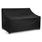Patio Sofa Cover Waterproof, 3-Seater Outdoor Sofa, Heavy Duty Deep Lounge Loveseat, Large Lawn Furniture with Air Vent, 82.6’’ W x 39’’ D x 28’’ H - color: Black, size: 82.6"W x 39"D x 28"H