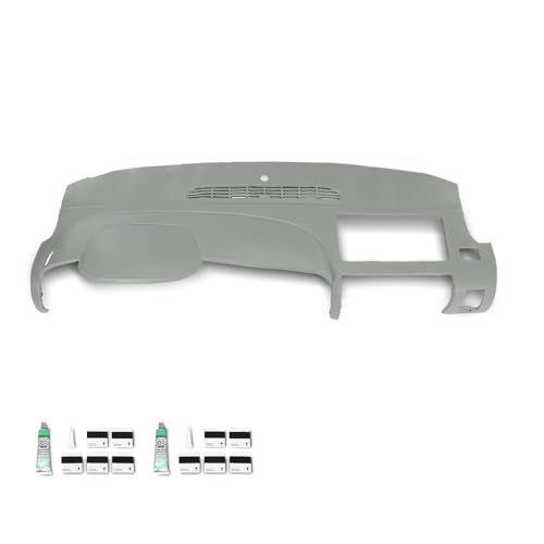 PIT66 Dash Cover Dashboard Compatible with Chevy Silverado 2007-2013 (LS, LT, or Work Truck ONLY), Fit GMC Sierra 2007-2013 (SL, SLE, or Work Truck ONLY), Fit Dual Glovebox Style Dashes Only Gray - size: 2007-2013 Silverado/Sierra(Gray | Set)