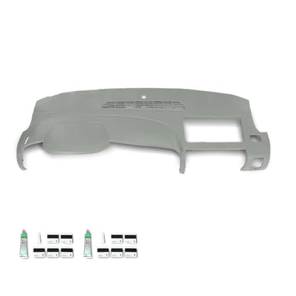 PIT66 Dash Cover Dashboard Compatible with Chevy Silverado 2007-2013 (LS, LT, or Work Truck ONLY), Fit GMC Sierra 2007-2013 (SL, SLE, or Work Truck ONLY), Fit Dual Glovebox Style Dashes Only Gray - size: 2007-2013 Silverado/Sierra(Gray | Set)