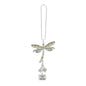 Ganz Dragonfly Car Charm, Zinc and Iron, 2 Inches Width, 2 Inches Height, Silver and Gold